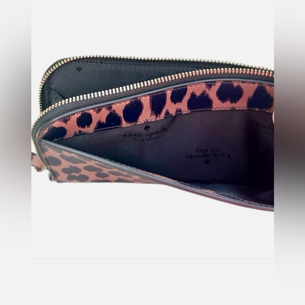 kate spade Leopard Print Wristlet - Brown/Black - Picture 9 of 11
